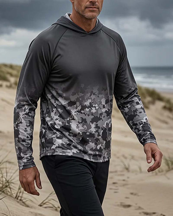 Top Heren Capuchon Camouflage Verloop