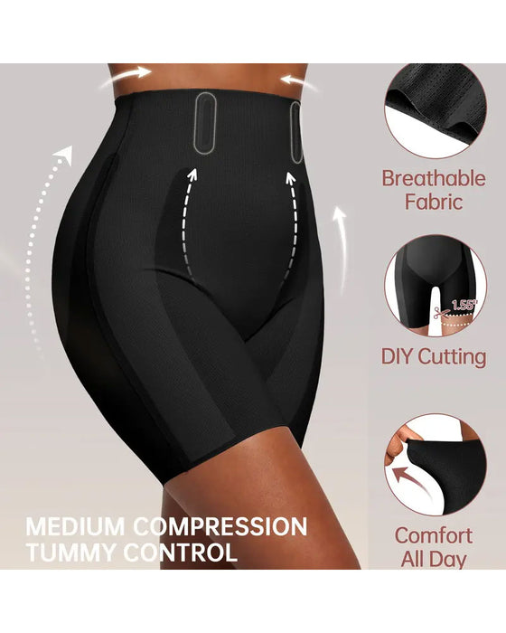 Buikcontrole Shapewear Ademende Comfortabele Shorts Voor Dames Billiftende Body Shaper Shorts Hoge Taille Naadloze Girdles Onder Jurk
