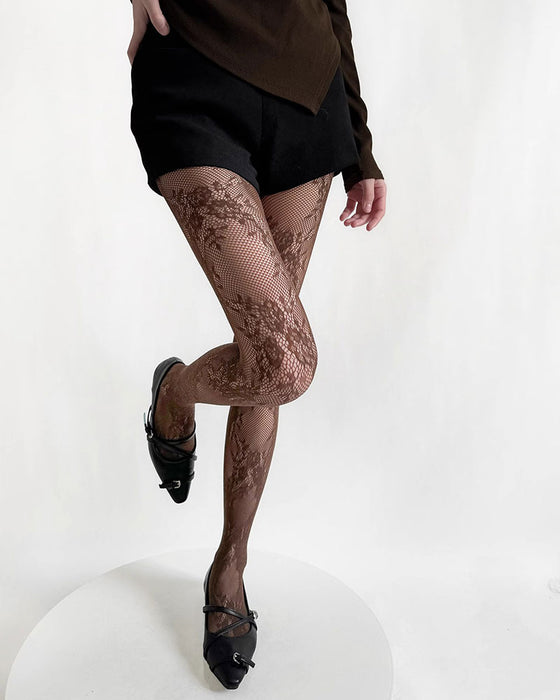 Nieuwe Sexy Bloemen Slimme Kousen