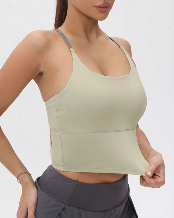 Sport Tanktop Met Geïntegreerde Borstpads
