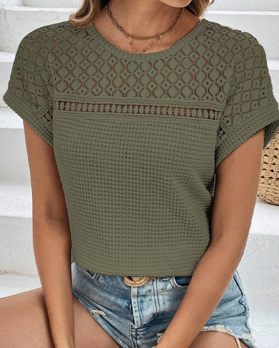T-Shirt Raglan Gaas Hol Uit Ademend
