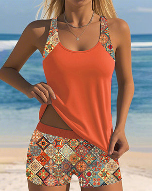 Tankini Mouwloos Strandbroek Tweedelig