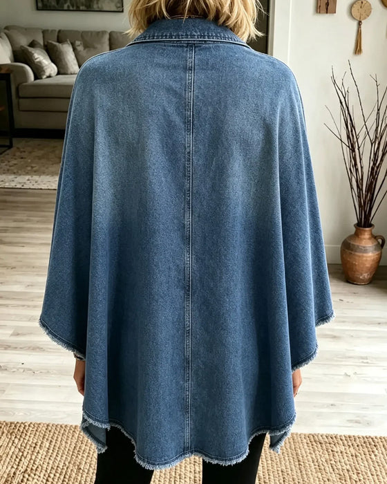 Jas Reverse Rits Franje Denim