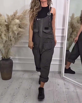Jumpsuit Effen Casual Werkkleding