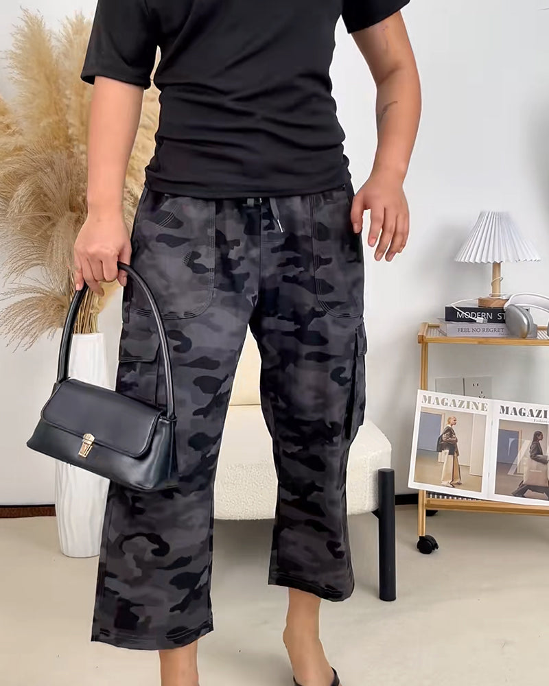 Broek Casual Cropped Multi-Zak Wandelen