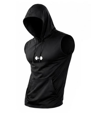 Tank Top Hoodie Sweatshirt Mouwloos Trekkoord