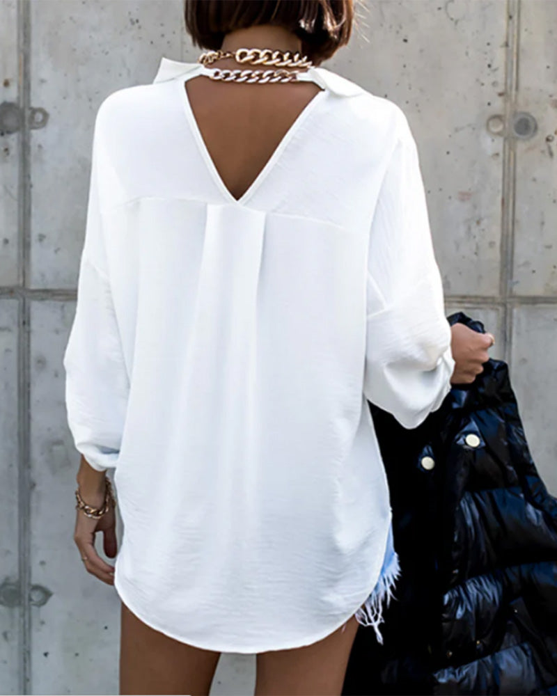 Modieus Casual Overhemd Met Kraag