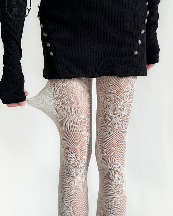Nieuwe Sexy Bloemen Slimme Kousen