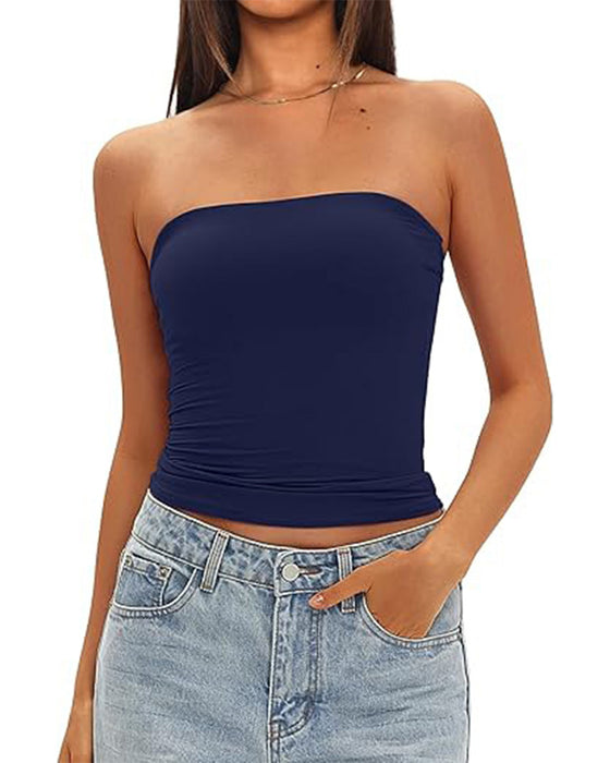 Tanktop Beugelloos Kort Nauwsluitend