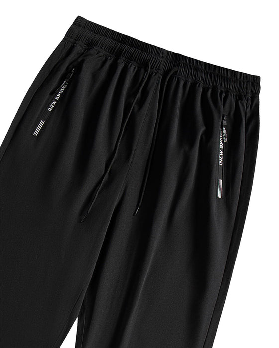Broek Elastiek Trekkoord Letter Print