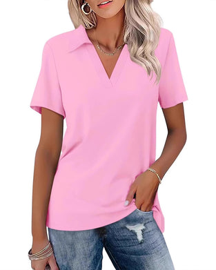 T-Shirt Korte Mouw V-Hals Polo