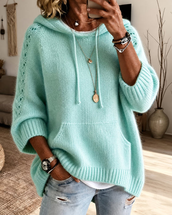 Pullover Met Capuchon Holle Trekkoord Zak