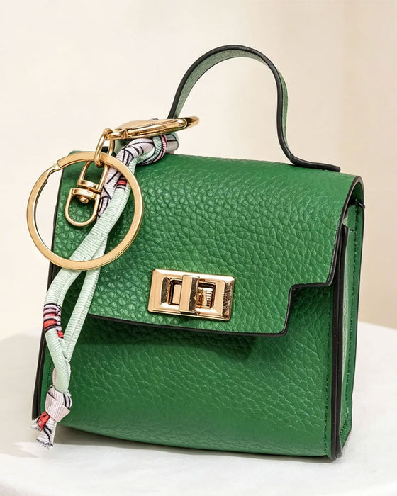 Sleutelhanger Mini Vierkante Tas Pendant