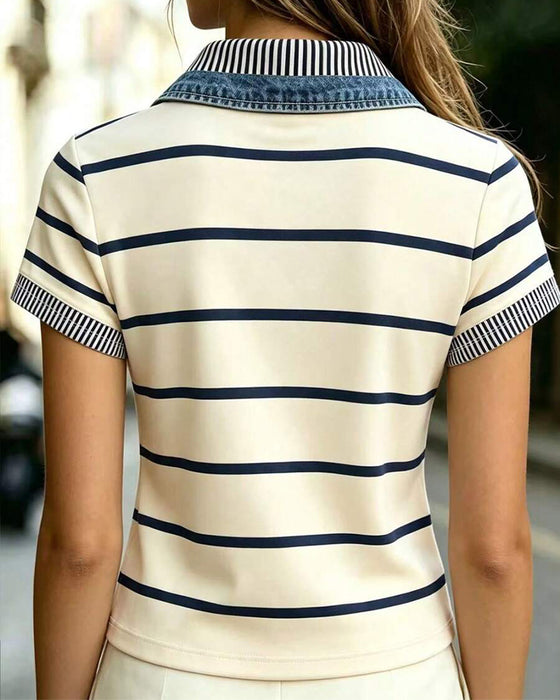 Blouse Gestreept Casual Slag