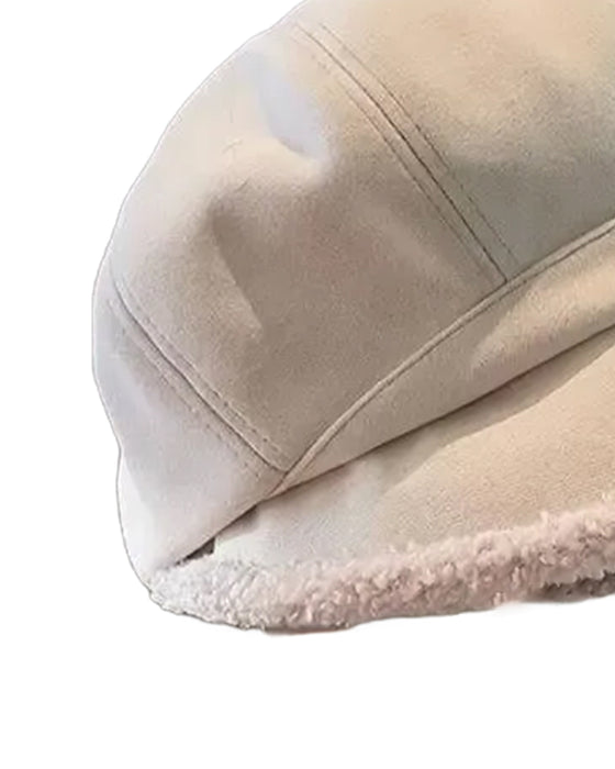 Hoed Dames Effen Pluche Vissershoed Warm
