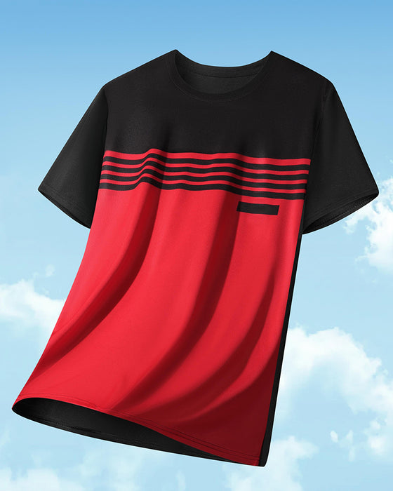 Heren T-Shirt Ademend Snel Drogend Korte Mouw