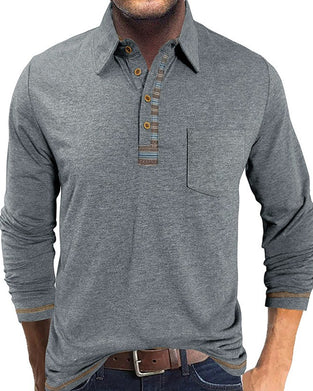 Blouse Heren Knoop Reverse Polo