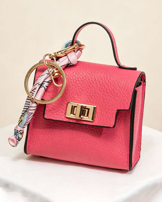 Sleutelhanger Mini Vierkante Tas Pendant