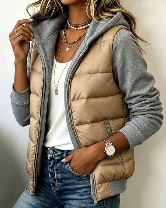 Jas Met Capuchon Fleece Warm