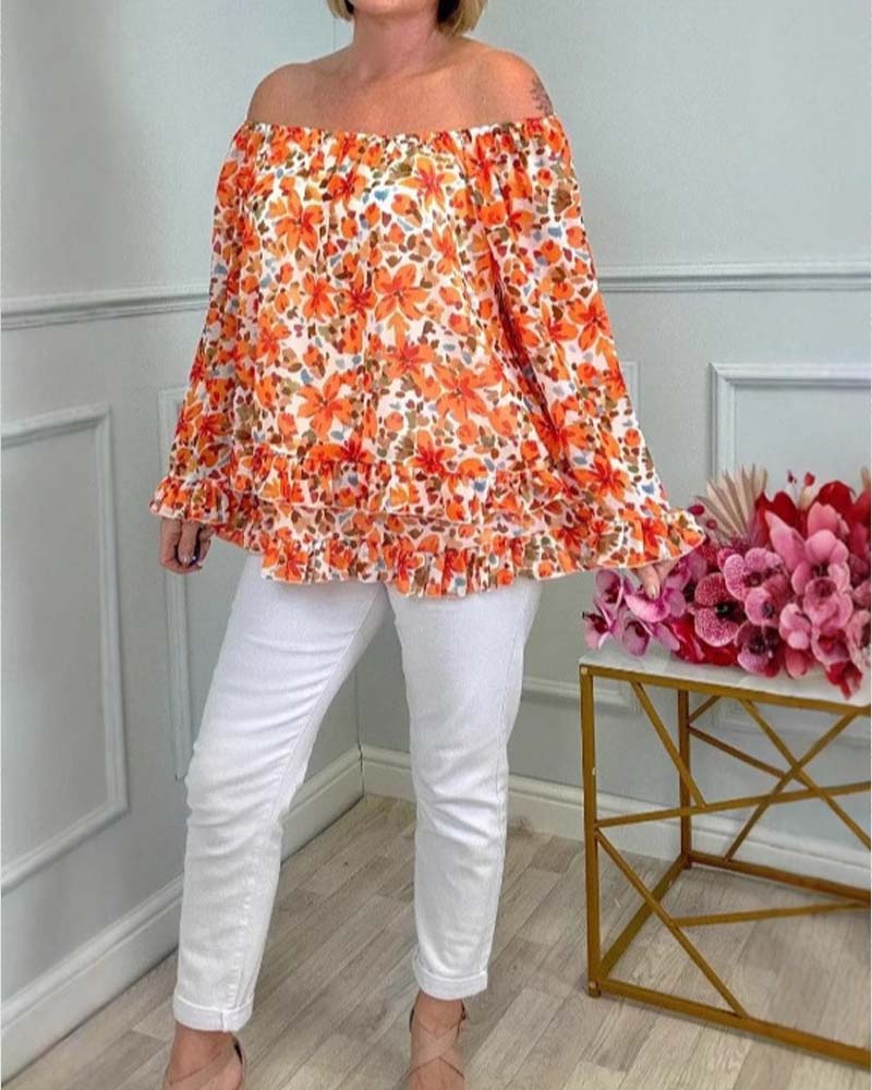 Blouse Lange Mouw Bedrukt