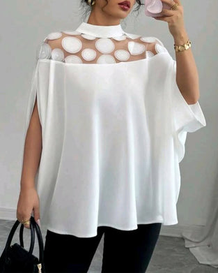 Blouse Off-the-shoulder Vleermuismouw Elegant