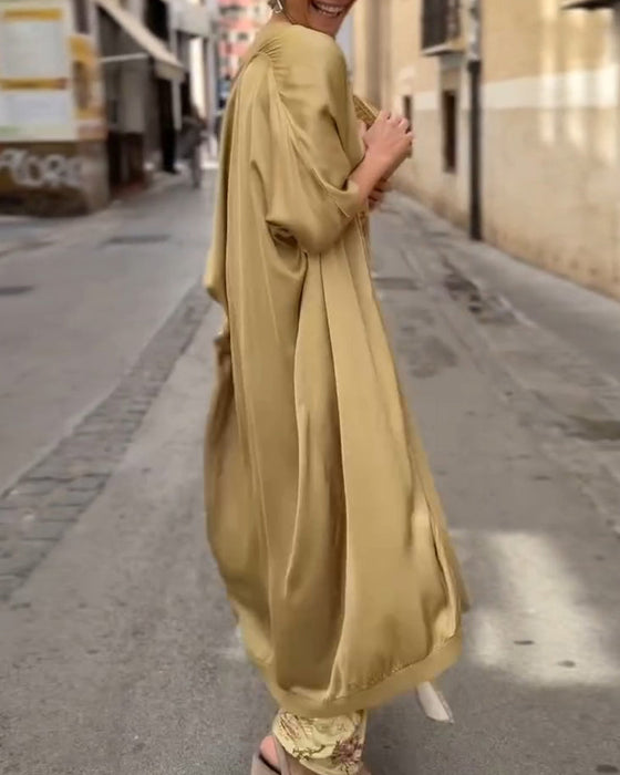 Set Mouwloos Maxi Jurk + Bijpassende Cardigan