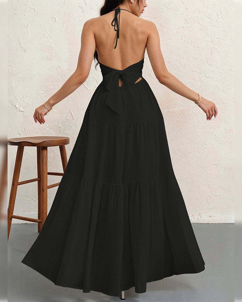Jurk Mode Effen Halter