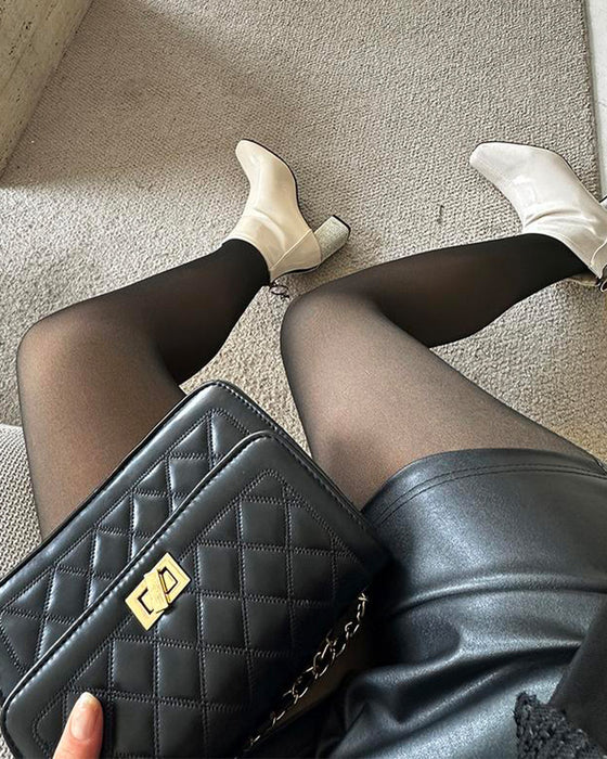 Broek Zwart Strak Blote Benen