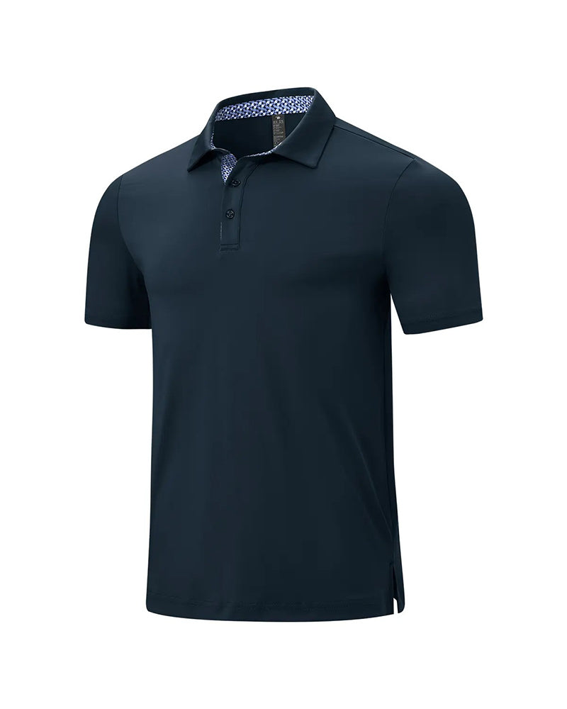 Contrasterende Kraag Polo Shirt