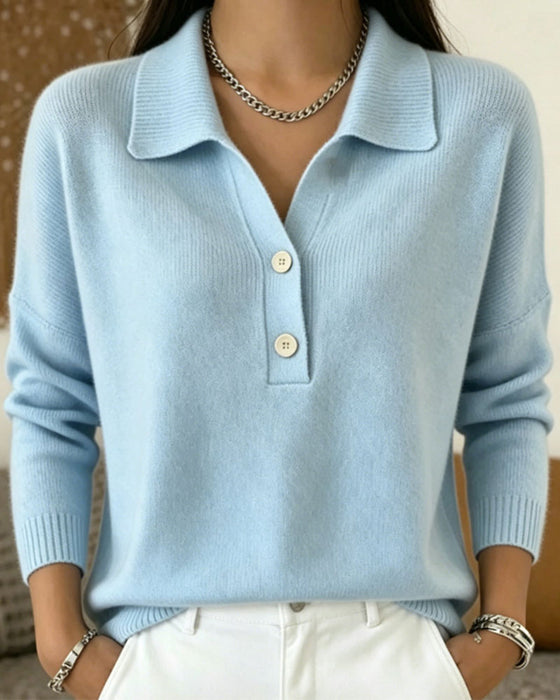 Pullover Half-Knoop Knoop Casual