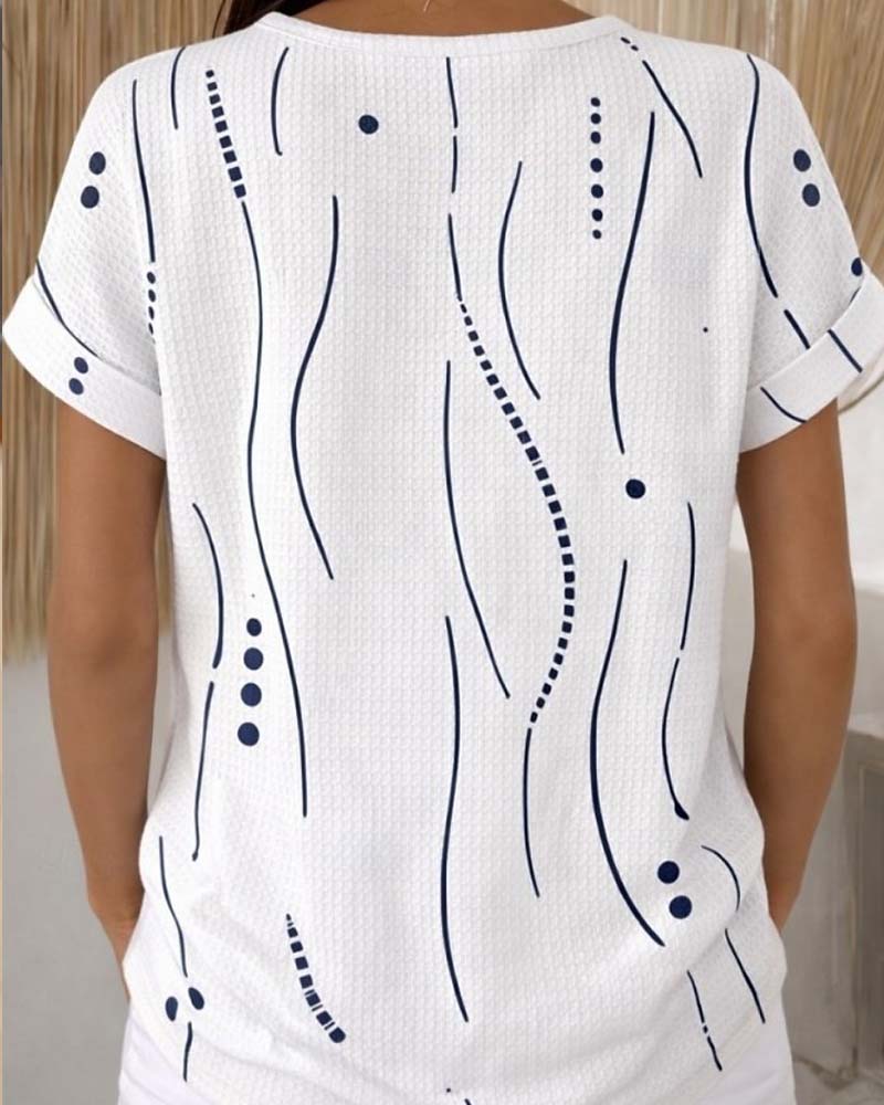 T-Shirt Ronde Hals Korte Mouwen