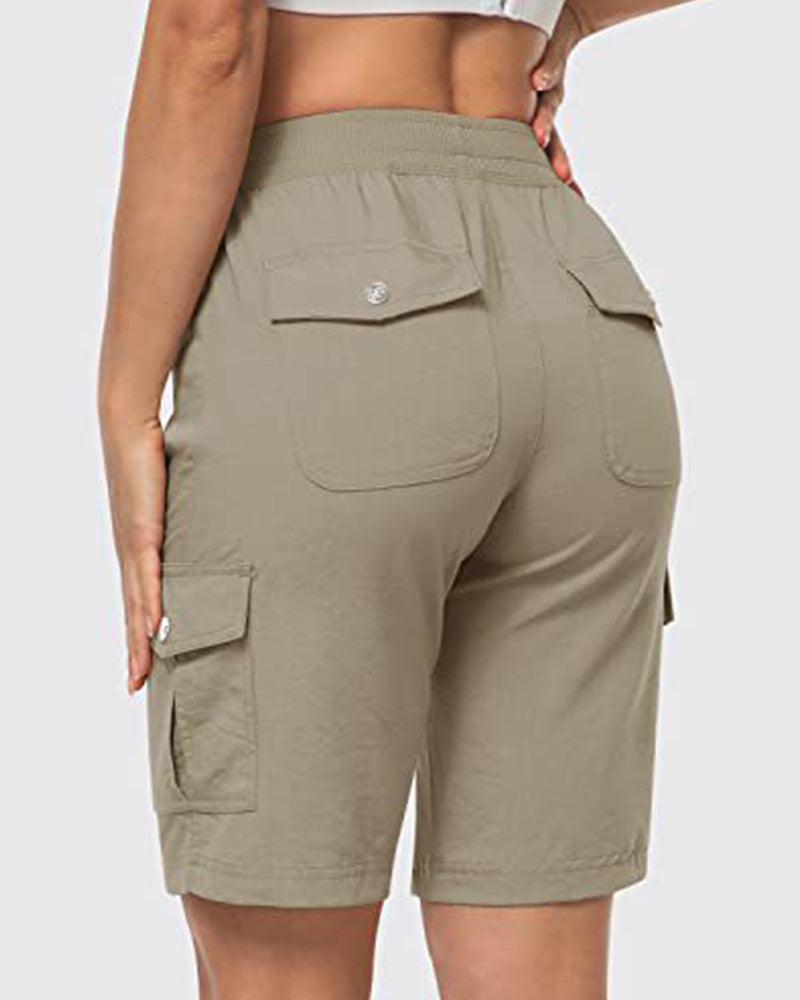 Dames Shorts Snel Drogende Cargoshorts Met Zakken