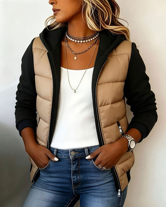 Jas Met Capuchon Fleece Warm