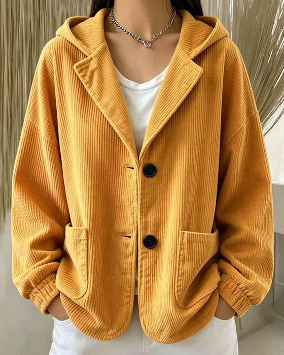 Jas Casual Capuchon Knoop Zak