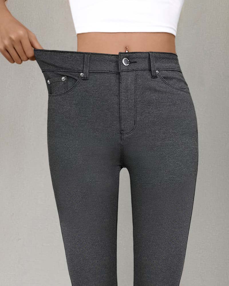 Broek Dames Zak Effen Skinny Casual