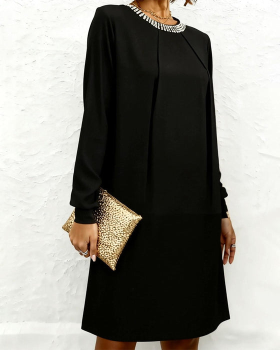 Jurk Modieus En Elegant Lange Mouw