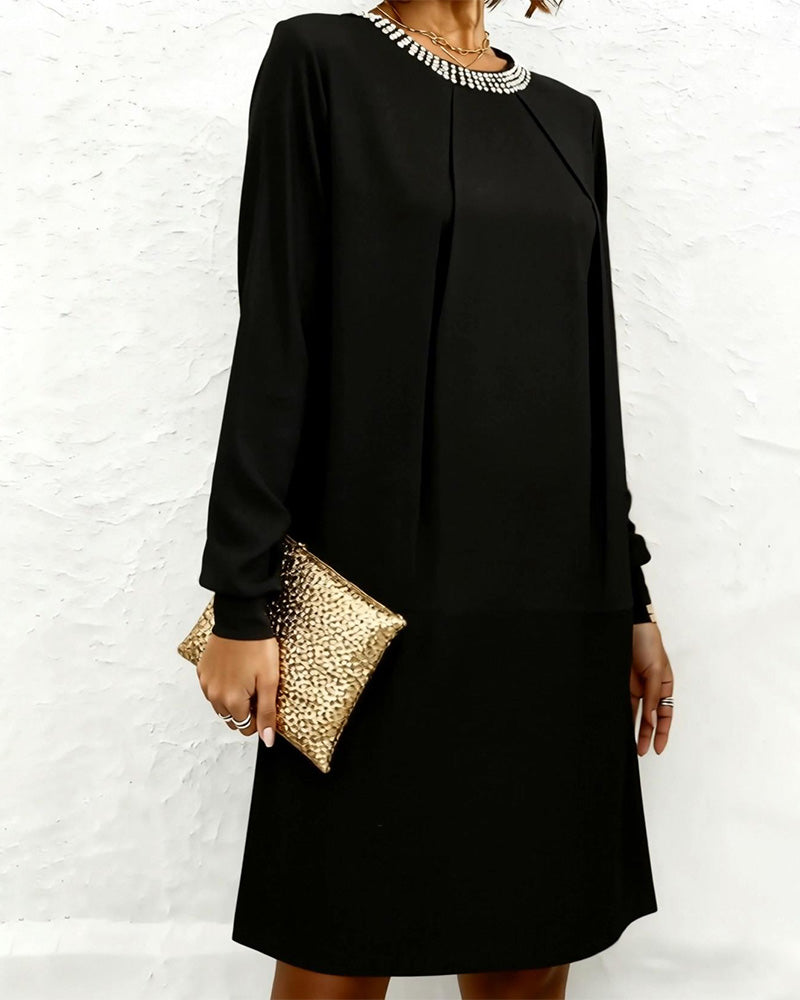 Jurk Modieus En Elegant Lange Mouw