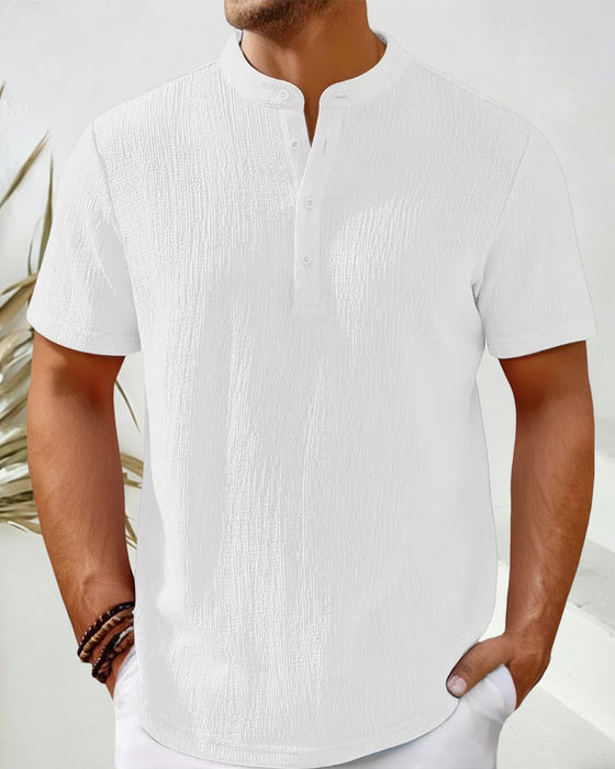 Overhemd Effen Los Henley