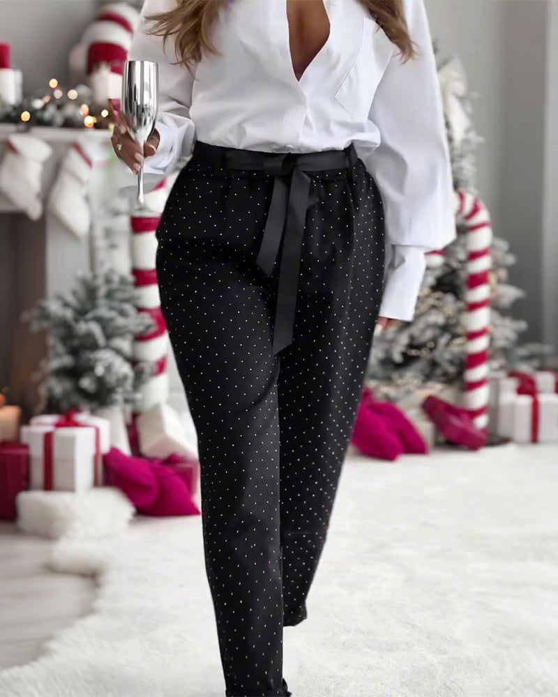 Broek stijlvolle en veelzijdige glitter