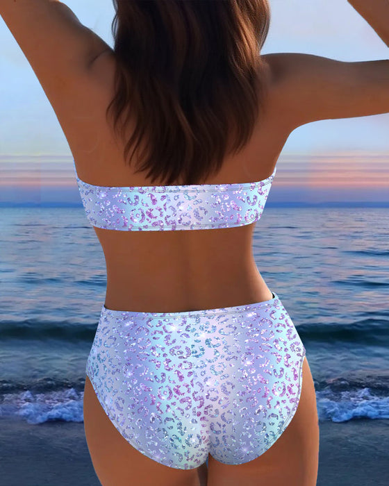 Bikini Luipaardprint Bandeau