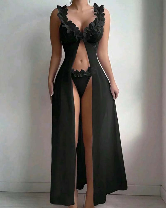 Lingerie Bloem Bretels Doorzichtig