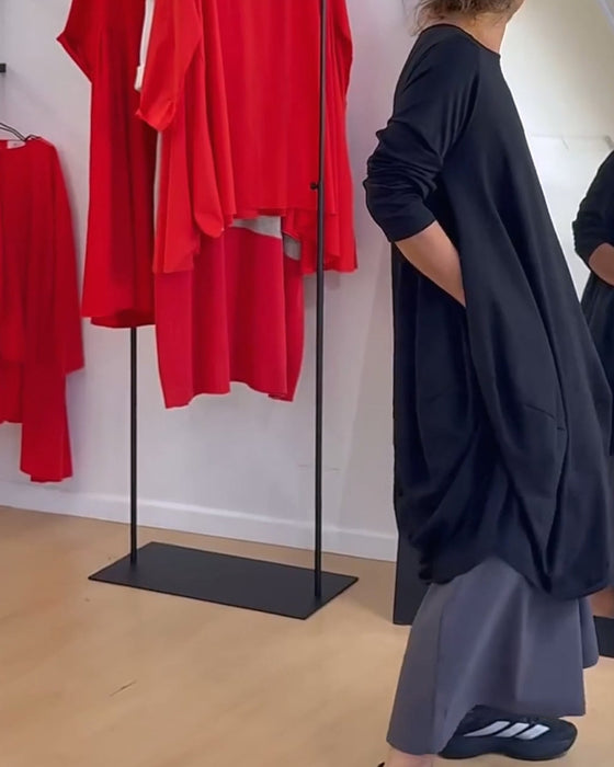 Effen Onregelmatige Casual Jurk