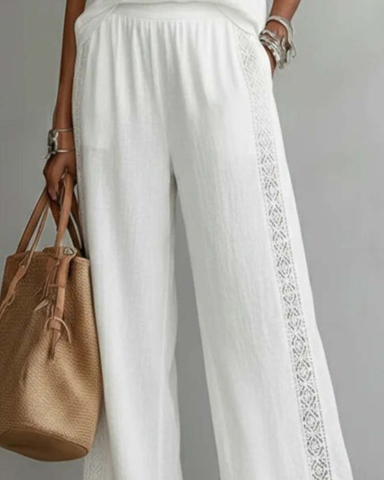 Tweedelig Set Hollow Out Halter