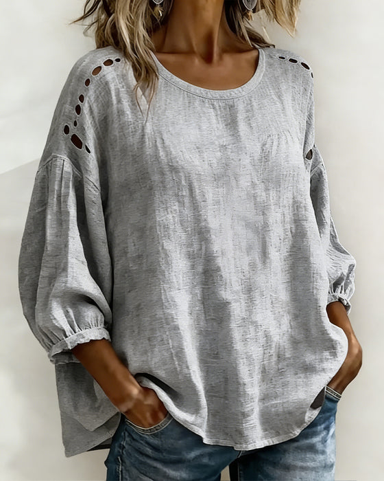 Blouse Uitgesneden 100% Katoen