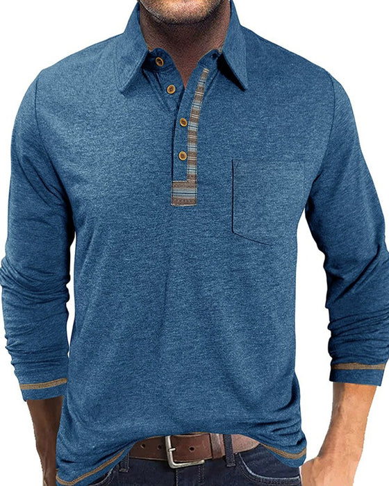 Blouse Heren Knoop Reverse Polo