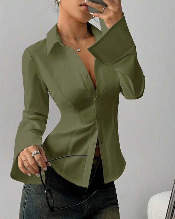 Elegante Slim-Fit Vrouwenblouse