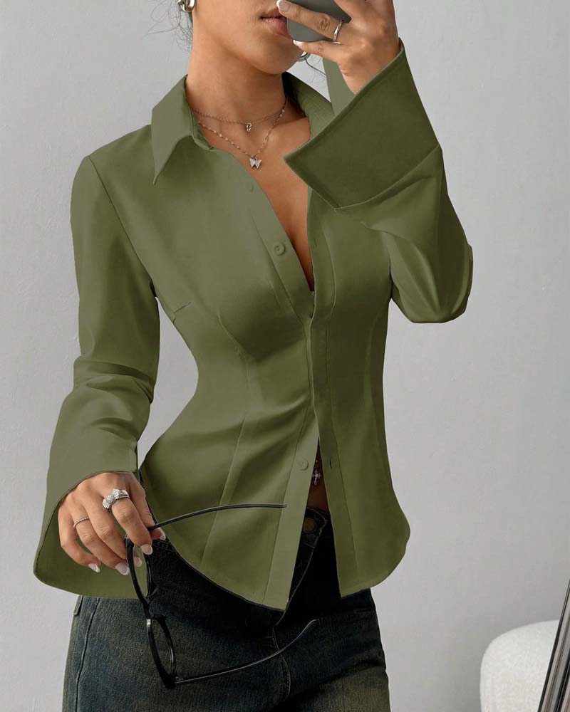 Elegante Slim-Fit Vrouwenblouse
