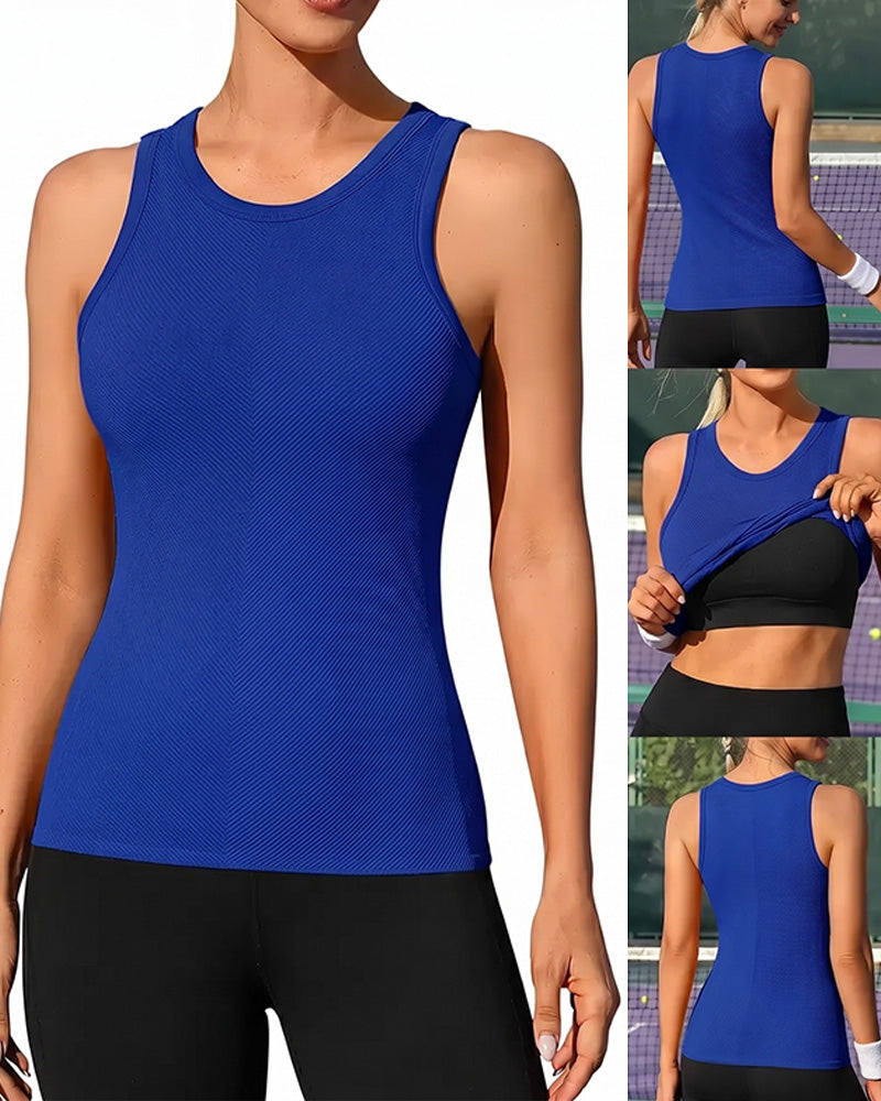 Sportieve Tanktop Met Ingebouwde Bh