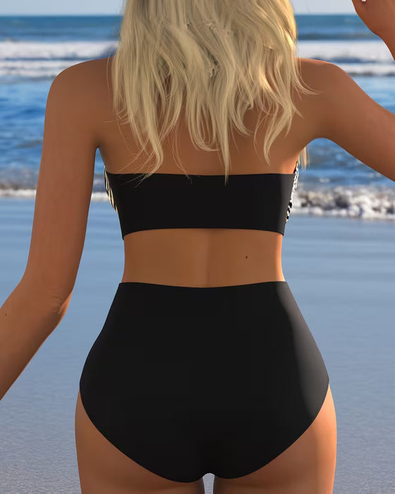 Bikini Hoge Taille Luipaard Zebra Bedrukking