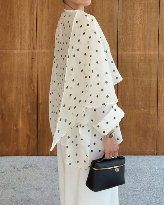 Blouse Polka Dot Onregelmatig